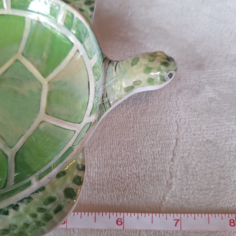 Cynthia Coulter Home Designs Sea Turtle 7" Melamine Tray Ring Holder Dish - Picture 6 of 6